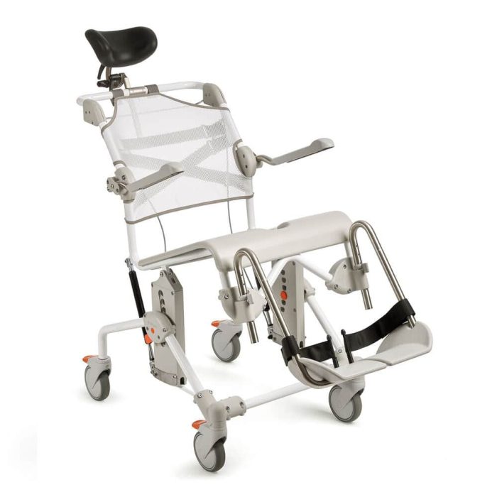 Etac Swift Mobil Tilt-2 Shower Commode with Pan Holder - Image 3
