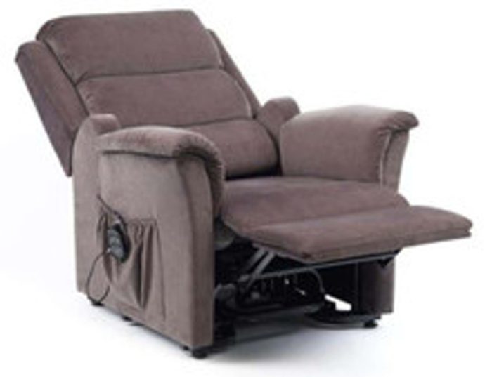 Portland Petite Recliner Dual Motor graphite grey reclined