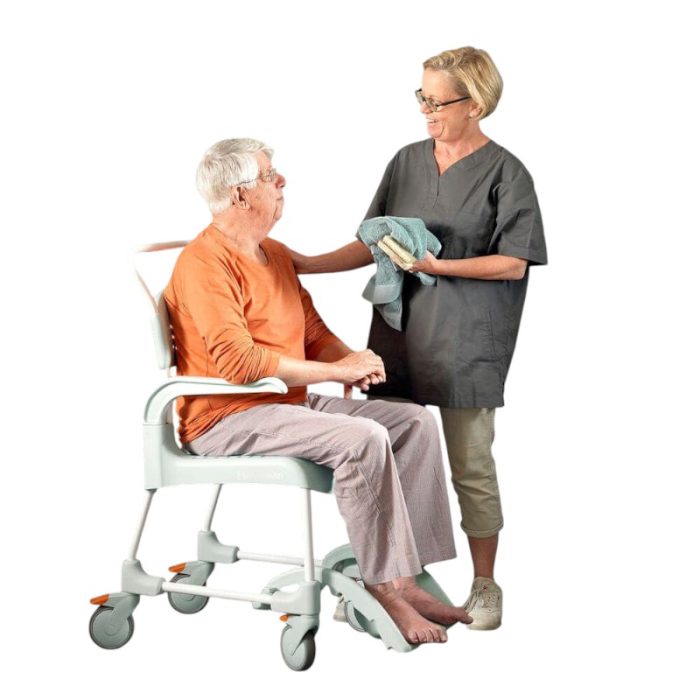Etac Clean Attendant Propelled Shower Commode - Image 5