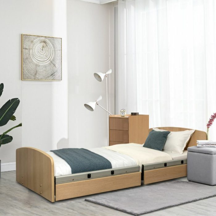 G6 Gravitate floorline adjustable bed lo lo in room