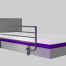 Full length side rail render