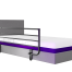 Full length side rail with bed no background