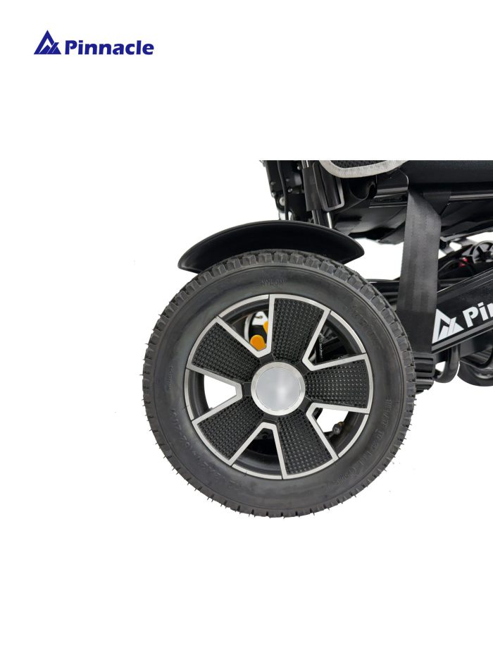 Pinnacle Navigator Pro Electric Wheelchair wheel detail