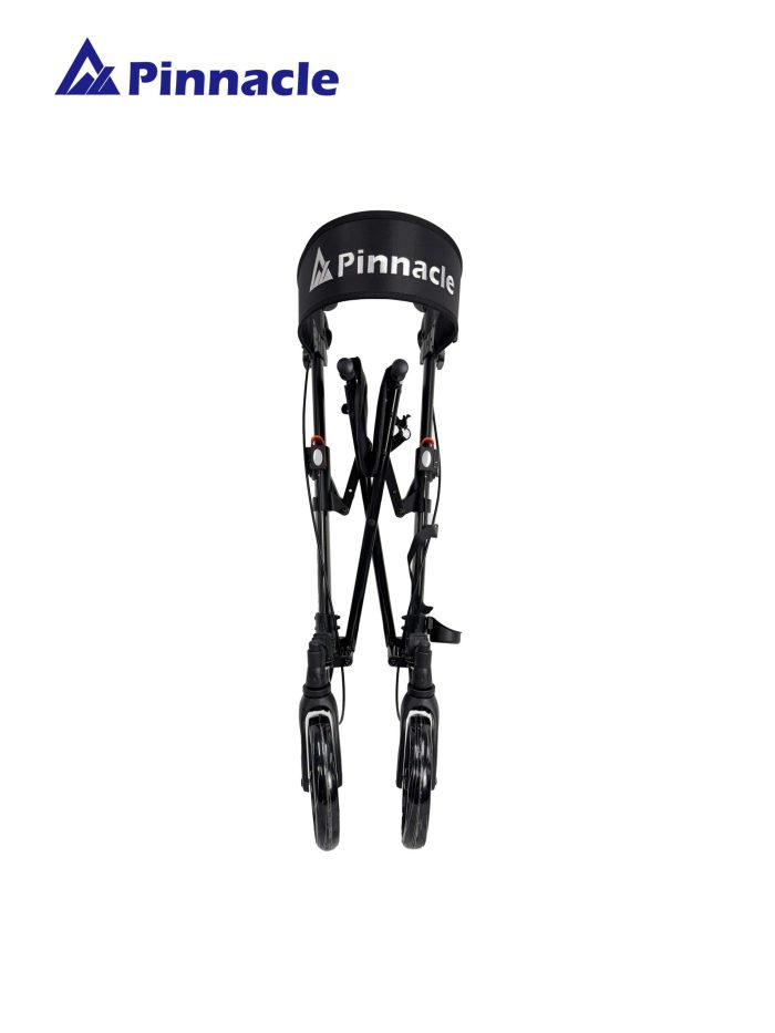 Pinnacle Steadystep Rollator black colour folded